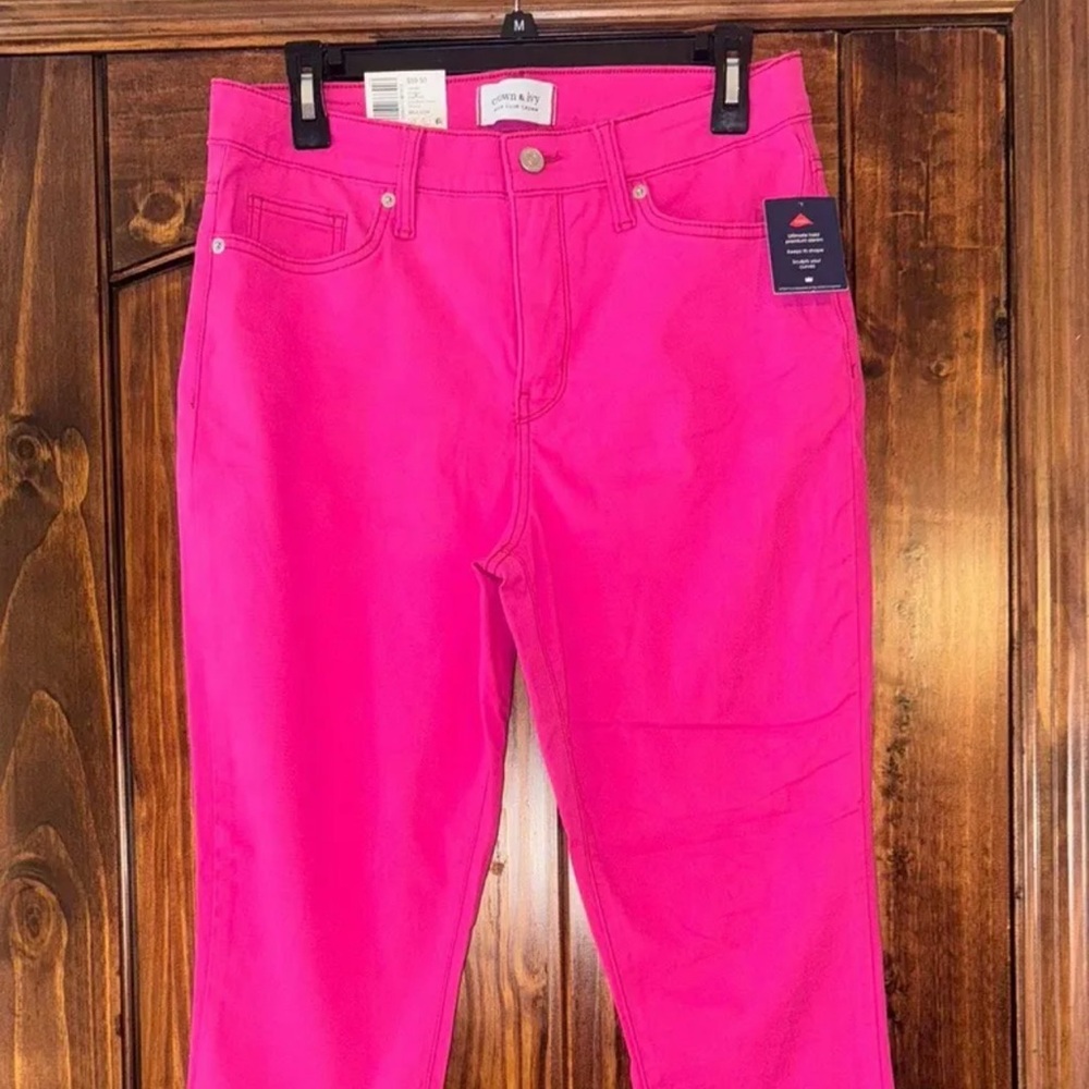 crown & ivy pink jeans